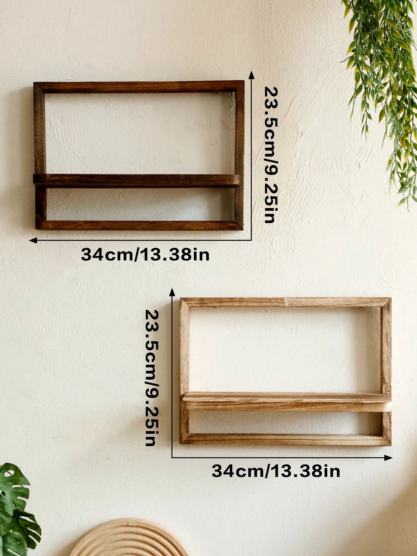 Rustic Floating Wood Wall Shelves