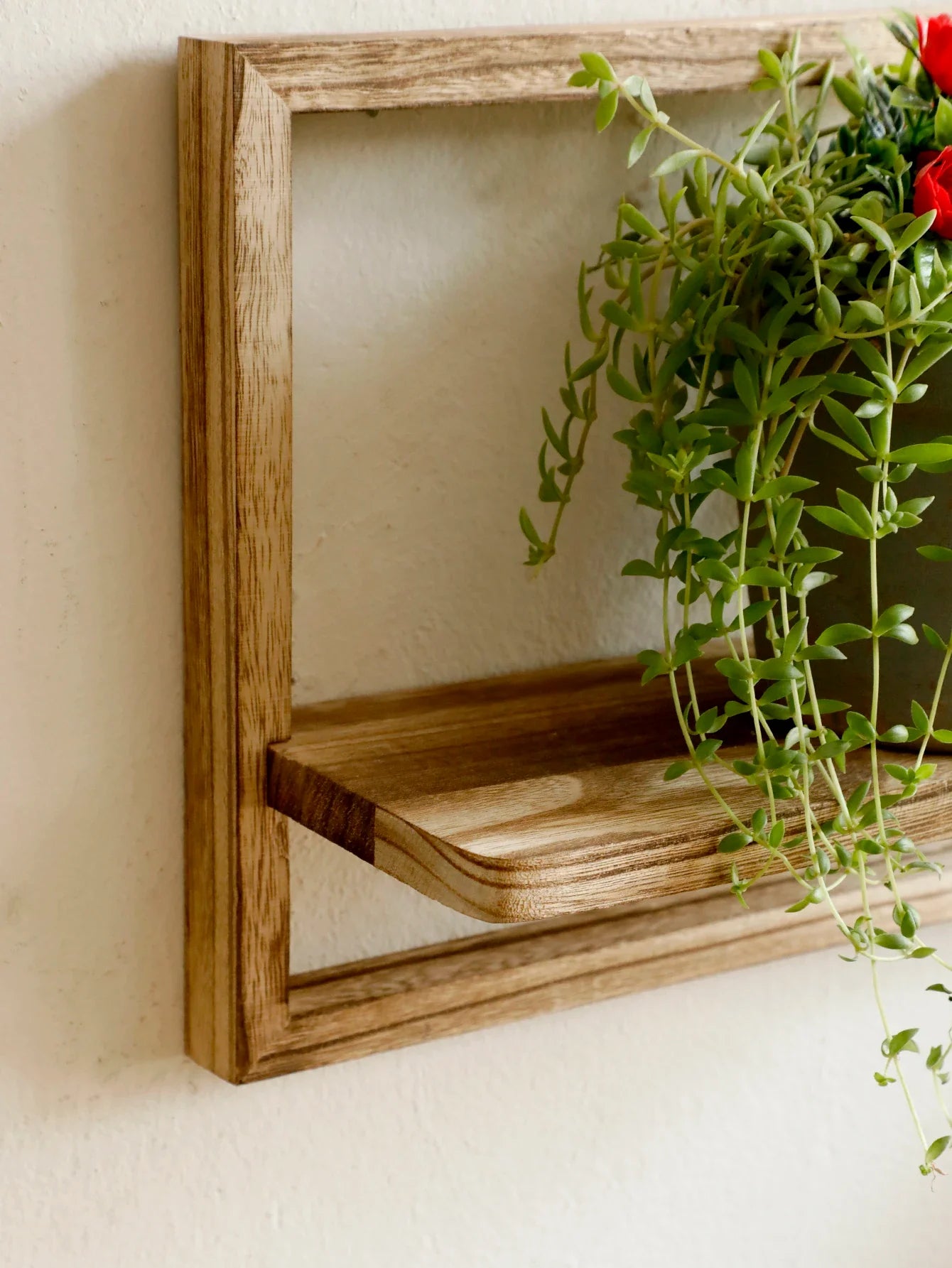 Rustic Floating Wood Wall Shelves