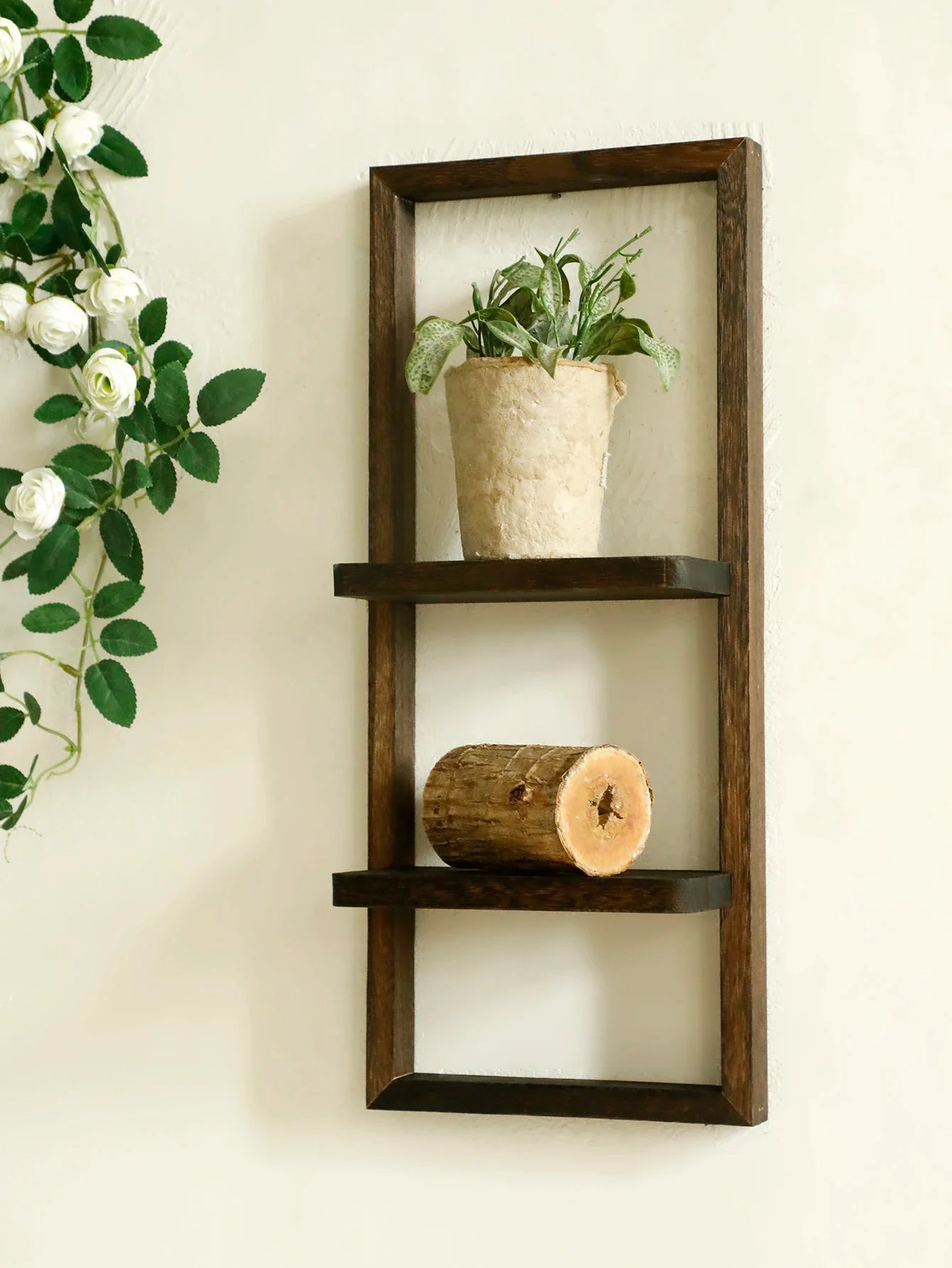 Rustic Wood Wall Shelf