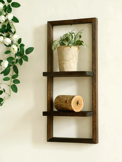 Rustic Wood Wall Shelf