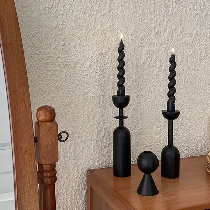 Wooden Candlestick