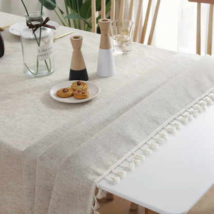 Natural Linen Tablecloth