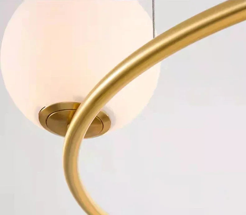 Nordic-Style Glass Globe Chandelier