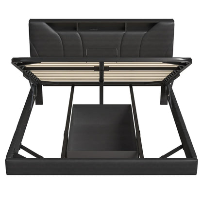 Floating Design Storage Bed with Drawer