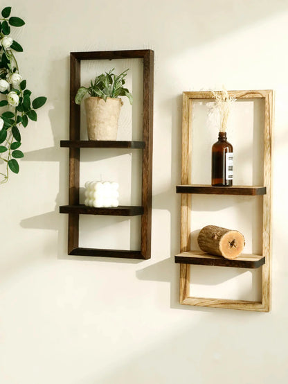 Rustic Wood Wall Shelf