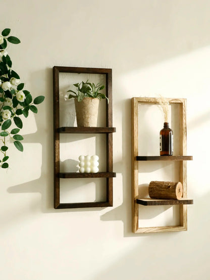 Rustic Wood Wall Shelf