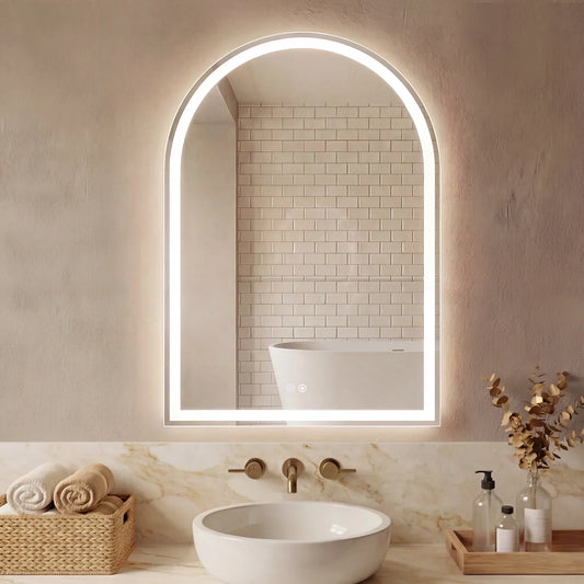 Arched LED Bathroom Wall Mirror