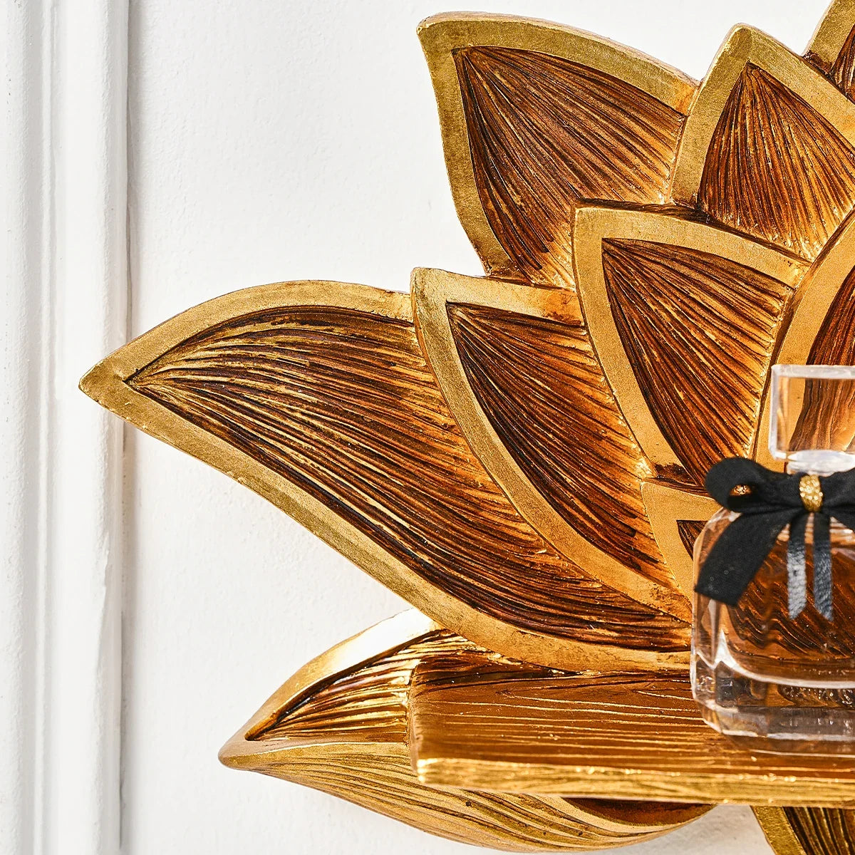 Resin Lotus Wall Shelf