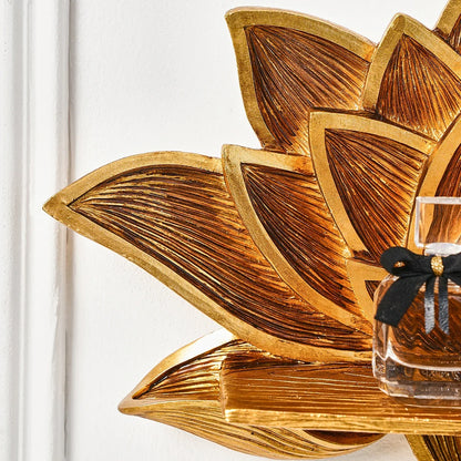 Resin Lotus Wall Shelf