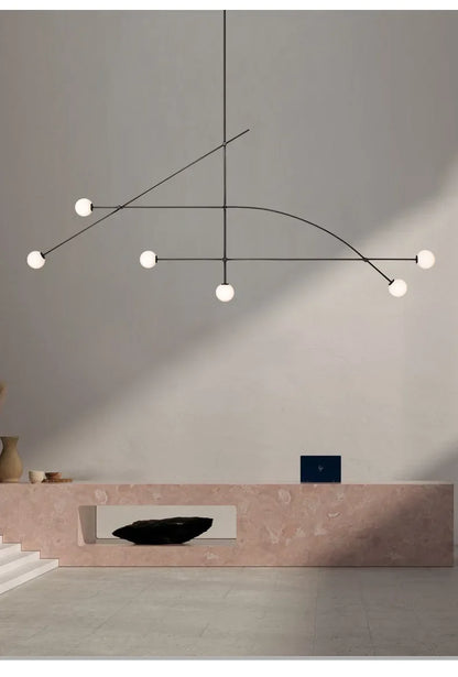 Modern Asymmetric Geometric Ceiling Light
