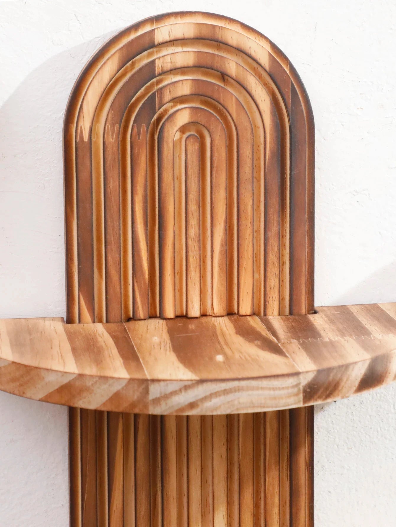 Bohemian Rustic Geometric Oval Wall Shelf