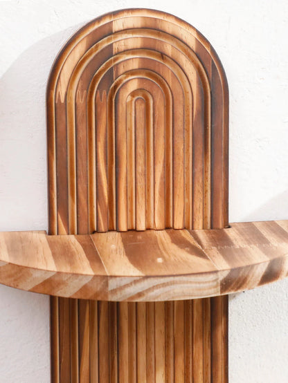 Bohemian Rustic Geometric Oval Wall Shelf