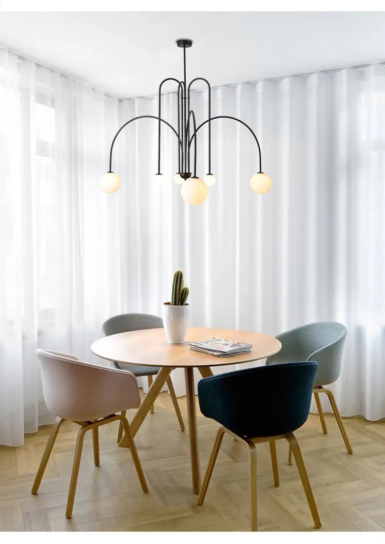 Nordic-Style Multi-Arm Spider Ceiling Light