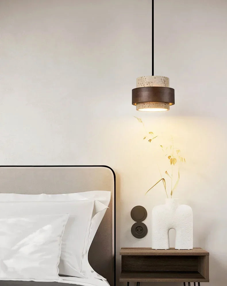 Wabi-Sabi Stone Bar Pendant Light