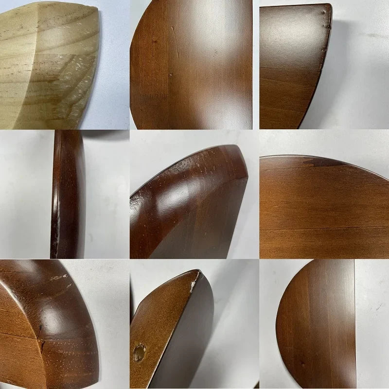 Half-Circle Solid Wood Wall Shelf