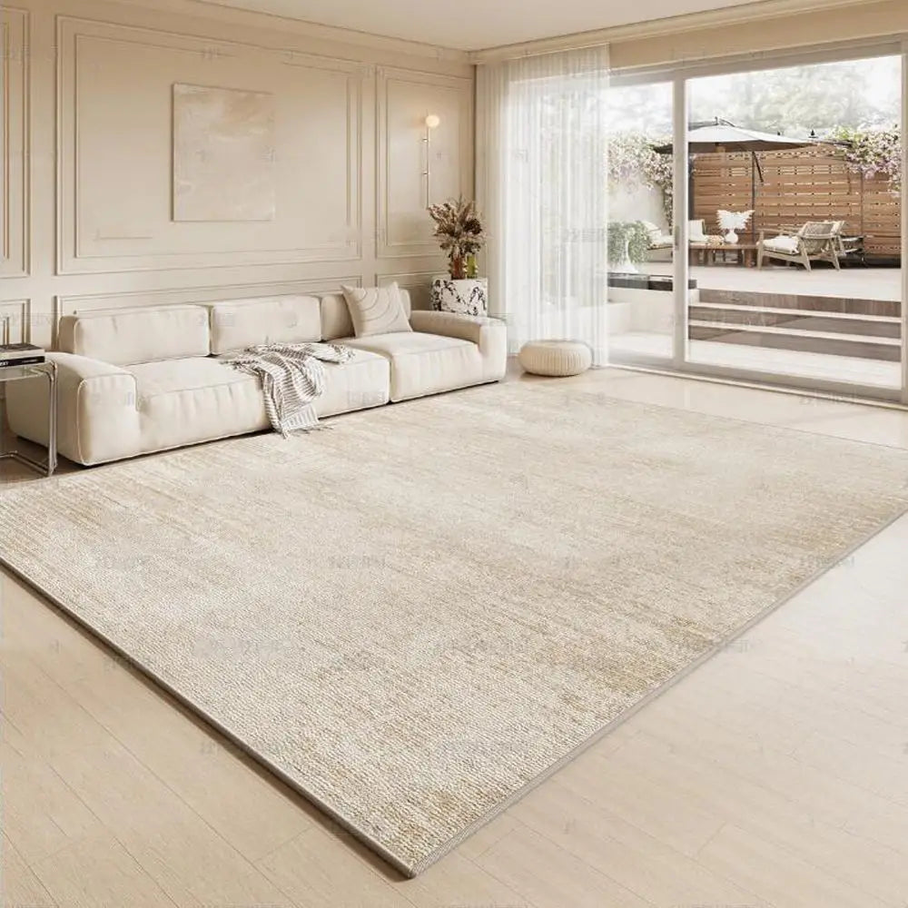 Sand-Gold Plain Rug
