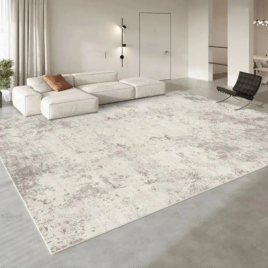 Ivory Cloud-Effect Plain Rug