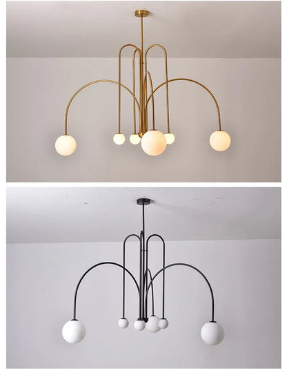 Nordic-Style Multi-Arm Spider Ceiling Light