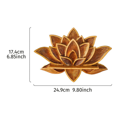 Resin Lotus Wall Shelf