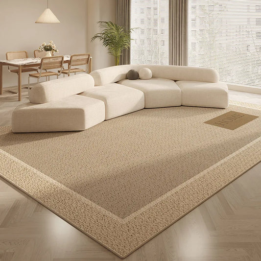 Taupe Bordered Chic Rug