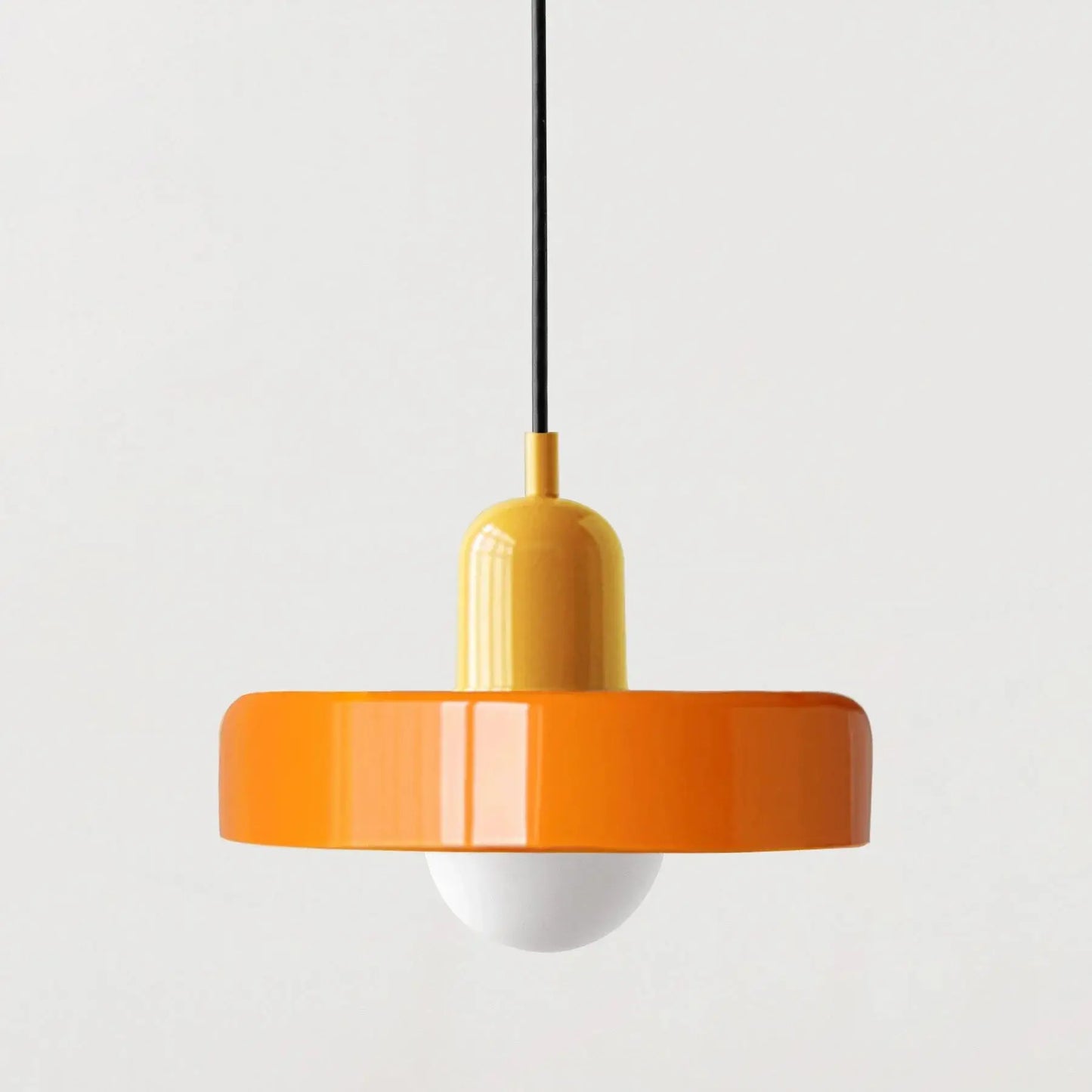 Retro Bauhaus Glass Disc Pendant Light