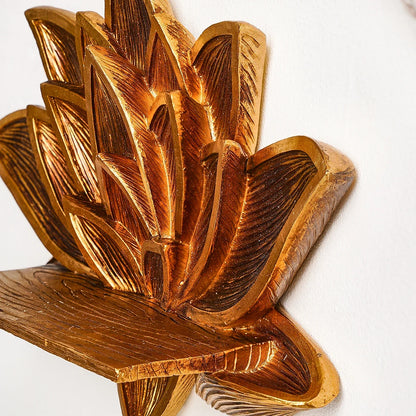 Resin Lotus Wall Shelf