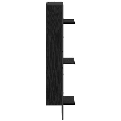 3-Tier Wood & Metal Wall Shelf