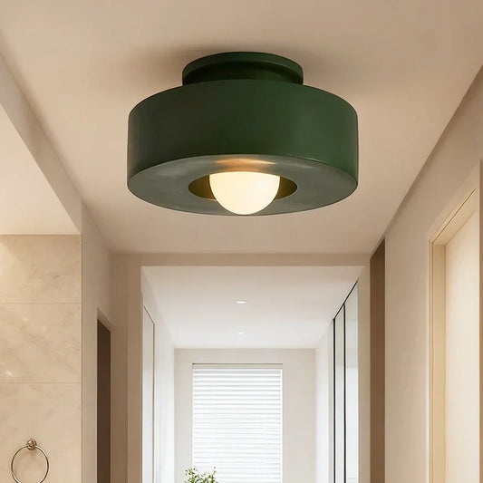 Round Colored Resin Ceiling Light