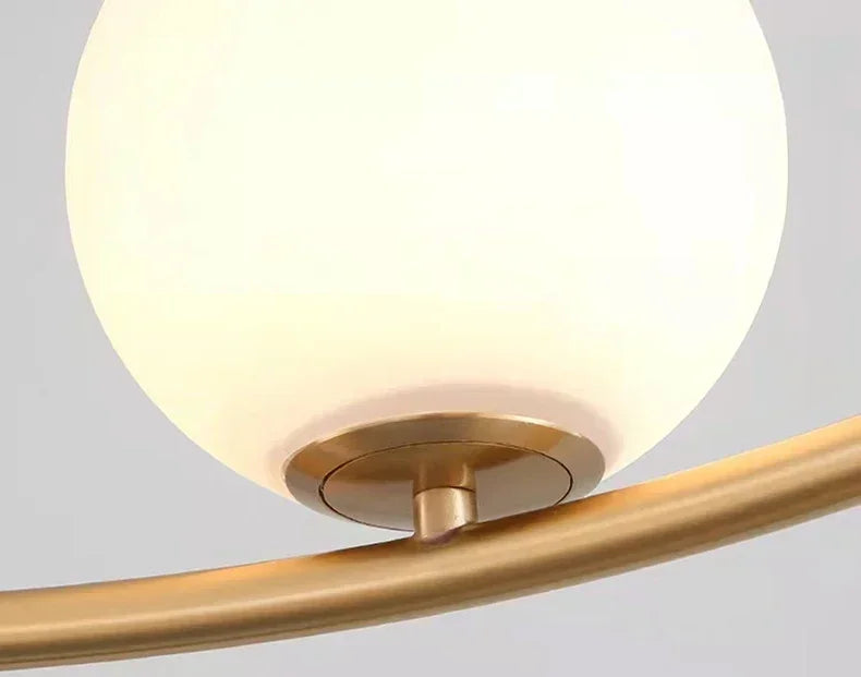 Nordic-Style Glass Globe Chandelier
