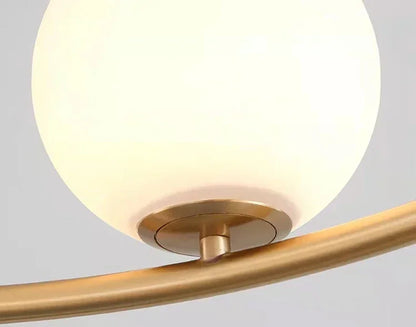 Nordic-Style Glass Globe Chandelier