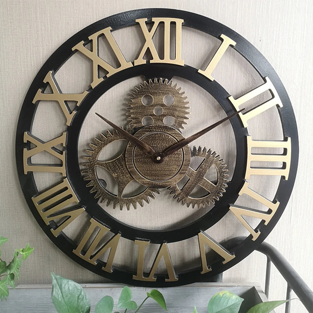 Reloj de pared industrial