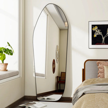 Irregular Aluminium Full-Length Mirror