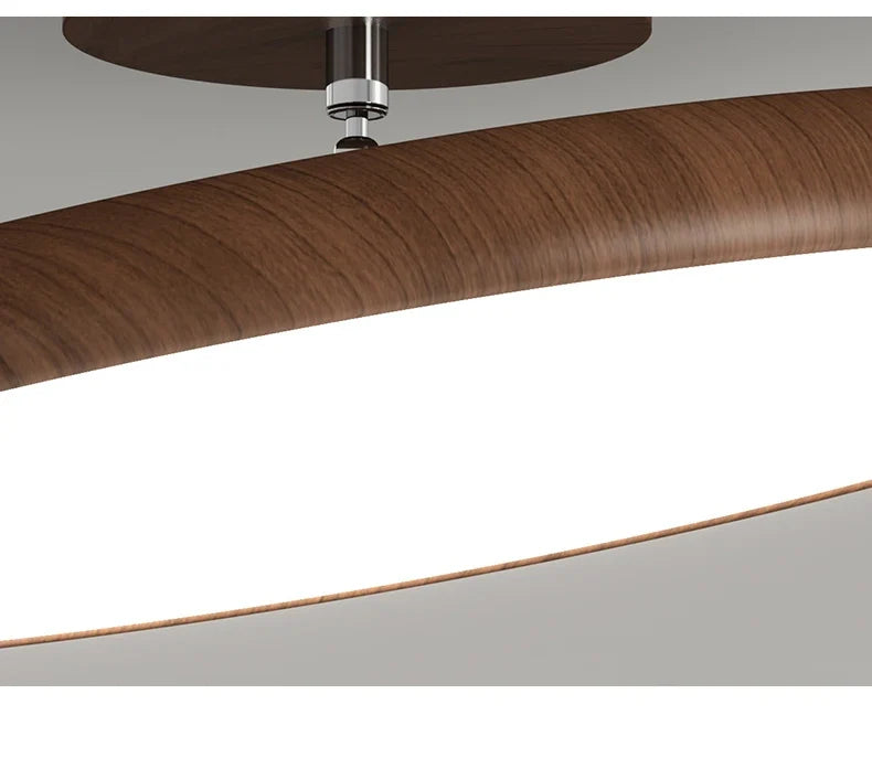 Retro Round Wood Ceiling Light