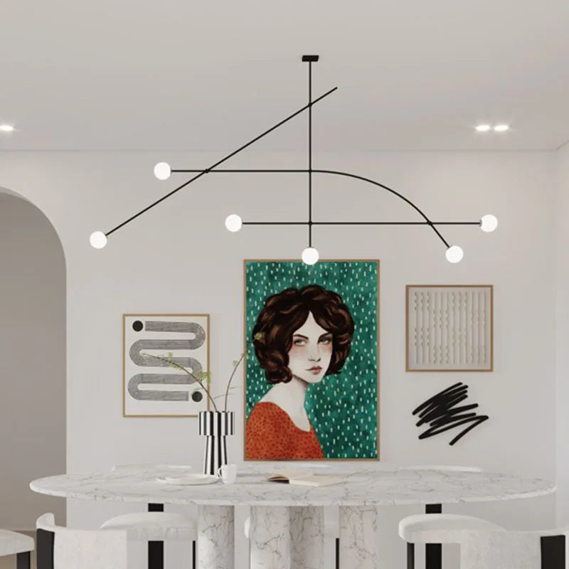 Modern Asymmetric Geometric Ceiling Light