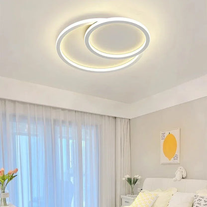 White Round Ceiling Light