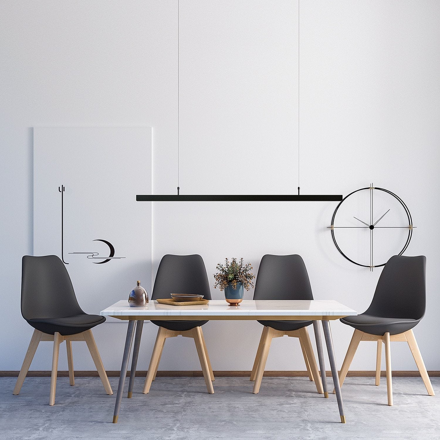 Chaises Scandinaves Noires