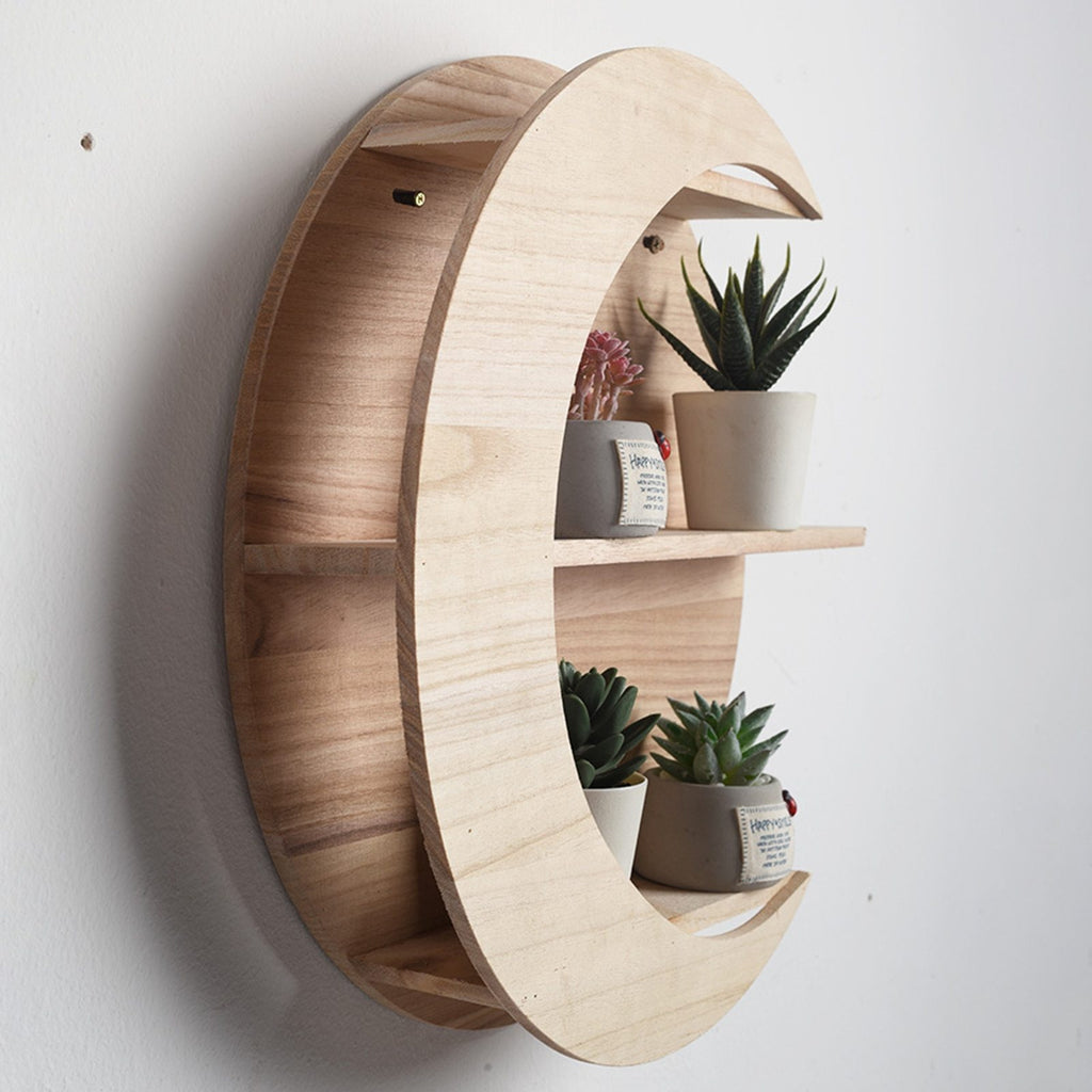 Étagère Murale Scandinave Bois Brut