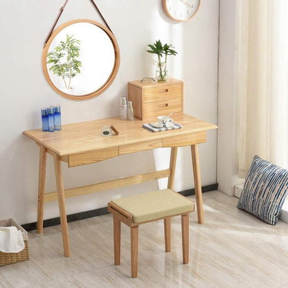 Miroir Scandinave Rond en Bois