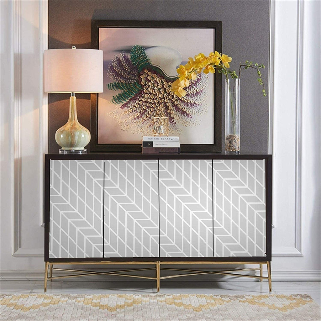 Papier Peint Scandinave Géométrique Gris