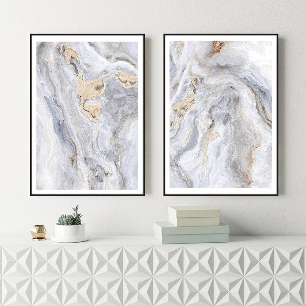 Tableau Scandinave Abstrait Gris