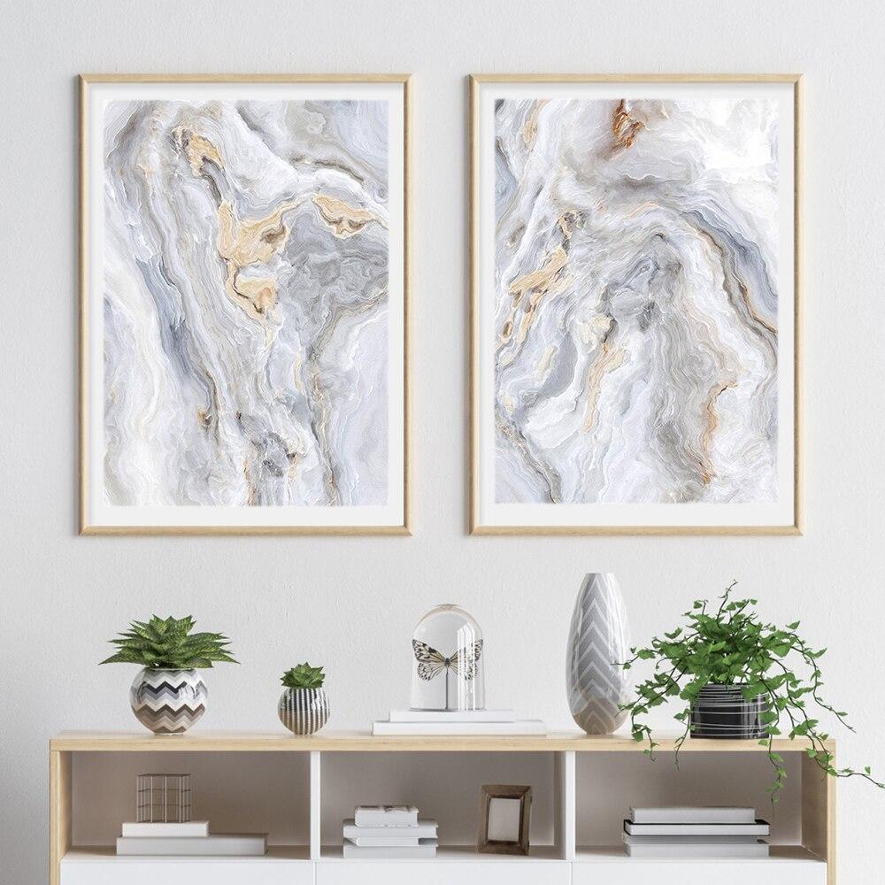 Tableau Scandinave Abstrait Gris - 30x40cm / AB