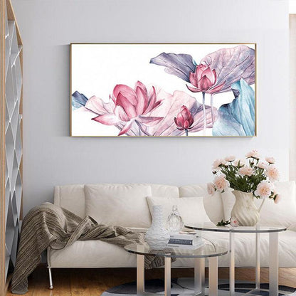 Tableau Scandinave Fleur de Lotus