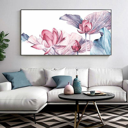 Tableau Scandinave Fleur de Lotus