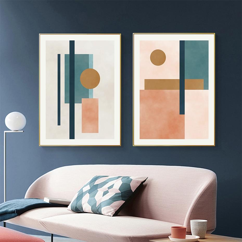 Tableau Scandinave Forme Géométrique