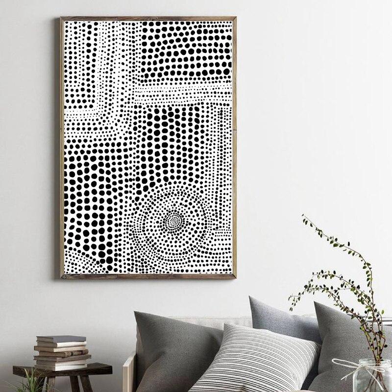 Tableau Scandinave Noir et Blanc Design - 20x25cm / A