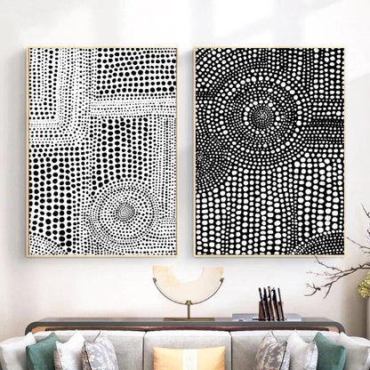 Tableau Scandinave Noir et Blanc Design
