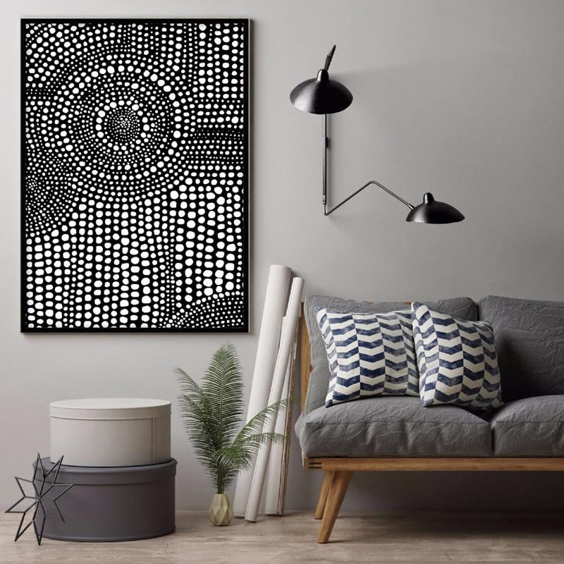 Tableau Scandinave Noir et Blanc Design - 60x80cm / B