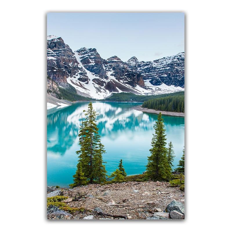Tableau Scandinave Paysage Montagne