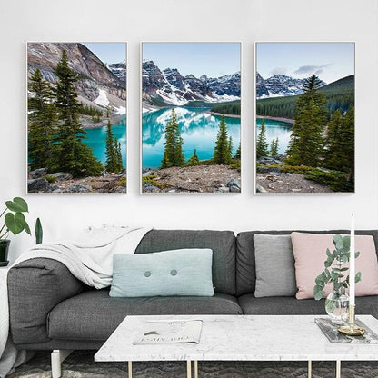 Tableau Scandinave Paysage Montagne