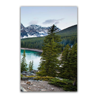 Tableau Scandinave Paysage Montagne